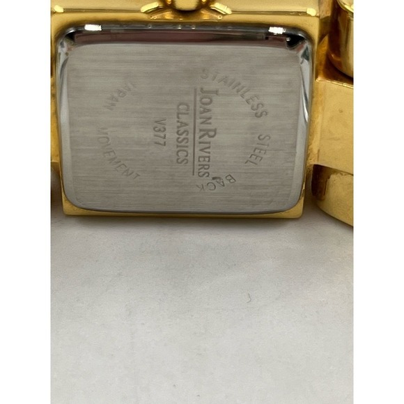 Joan Rivers Vintage Translucent Lucite Floral Wristband Watch - Picture 7 of 16